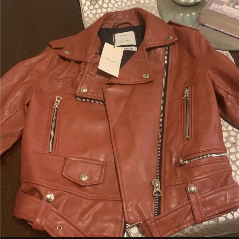 Bershka leather jacket